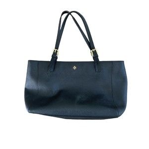 Tory Burch Small York Black Leather Tote